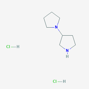 molecular formula C8H18Cl2N2 B1525189 1,3'-Bipyrrolidine dihydrochloride CAS No. 957540-36-2