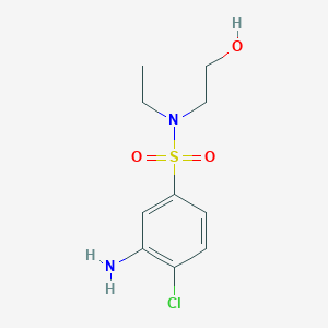 3-Amino-4-chloro-N-ethyl-N-(2-hydroxyethyl)-benzenesulfonamide