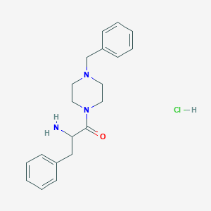 2-Amino-1-(4-benzyl-1-piperazinyl)-3-phenyl-1-propanone hydrochloride