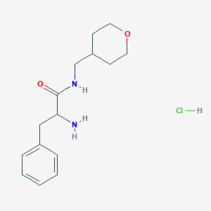2-Amino-3-phenyl-N-(tetrahydro-2H-pyran-4-ylmethyl)propanamide hydrochloride