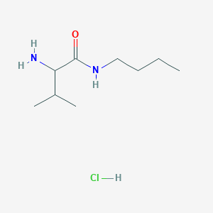 molecular formula C9H21ClN2O B1525198 2-Amino-N-butyl-3-methylbutanamide hydrochloride CAS No. 1236255-47-2