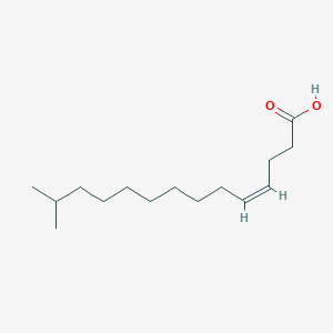 molecular formula C15H28O2 B15251995 (Z)-13-Methyltetradec-4-enoic acid 