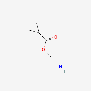 molecular formula C7H11NO2 B1525200 3-氮杂环丙基环丙烷羧酸酯 CAS No. 1220027-13-3