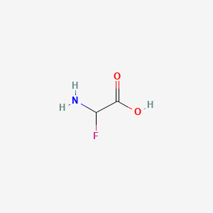 molecular formula C2H4FNO2 B15252025 Amino(fluoro)acetic acid CAS No. 13599-60-5