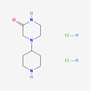 4-(Piperidin-4-yl)piperazin-2-one dihydrochloride