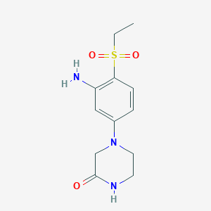 4-(3-Amino-4-(ethylsulfonyl)phenyl)piperazin-2-one