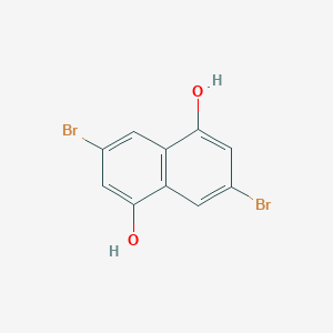molecular formula C10H6Br2O2 B15252050 3,7-Dibromonaphthalene-1,5-diol 