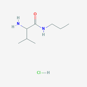 molecular formula C8H19ClN2O B1525218 2-Amino-3-methyl-N-propylbutanamide hydrochloride CAS No. 1236263-44-7