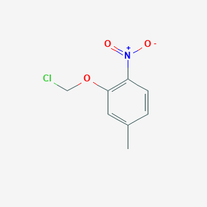 molecular formula C8H8ClNO3 B15252216 2-(Chloromethoxy)-4-methyl-1-nitrobenzene 