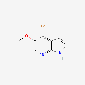 molecular formula C8H7BrN2O B1525230 4-Bromo-5-methoxy-1H-pyrrolo[2,3-b]pyridine CAS No. 1190321-71-1