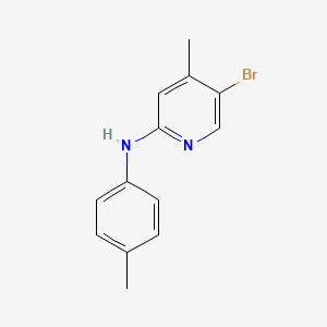 molecular formula C13H13BrN2 B1525232 5-溴-4-甲基-N-(4-甲基苯基)-2-吡啶胺 CAS No. 1220017-89-9