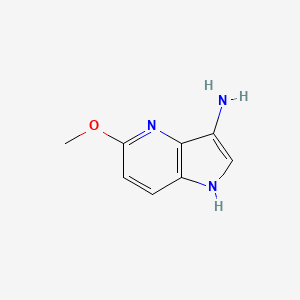 molecular formula C8H9N3O B1525235 5-methoxy-1H-pyrrolo[3,2-b]pyridin-3-amine CAS No. 1190311-26-2