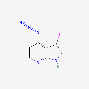 molecular formula C7H4IN5 B1525239 4-叠氮-3-碘-7-氮杂吲哚 CAS No. 1190322-63-4