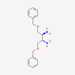 molecular formula C18H24N2O2 B15252395 (2S,3S)-1,4-Bis(benzyloxy)butane-2,3-diamine 