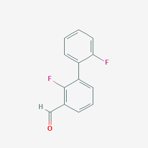 molecular formula C13H8F2O B15252411 2,2'-Difluoro-[1,1'-biphenyl]-3-carbaldehyde 