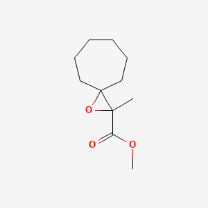 molecular formula C11H18O3 B15252417 Methyl 2-methyl-1-oxaspiro[2.6]nonane-2-carboxylate 