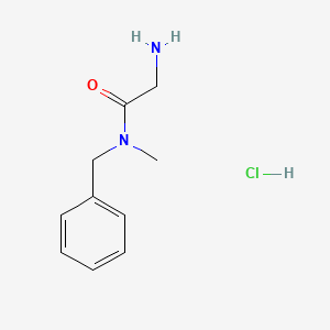 molecular formula C10H15ClN2O B1525242 2-Amino-N-benzyl-N-methylacetamide hydrochloride CAS No. 1219972-20-9