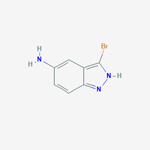 molecular formula C7H6BrN3 B152525 3-bromo-1H-indazol-5-amine CAS No. 478837-59-1
