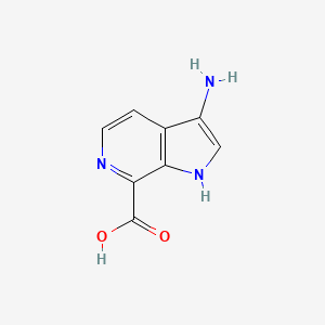 molecular formula C8H7N3O2 B1525251 3-amino-1H-pyrrolo[2,3-c]pyridine-7-carboxylic acid CAS No. 1190310-11-2