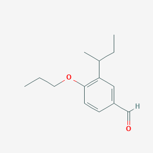 molecular formula C14H20O2 B1525256 3-(Sec-butyl)-4-propoxybenzaldehyde CAS No. 883515-59-1
