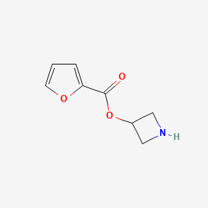 molecular formula C8H9NO3 B1525260 3-Azetidinyl 2-furoate CAS No. 1220031-47-9
