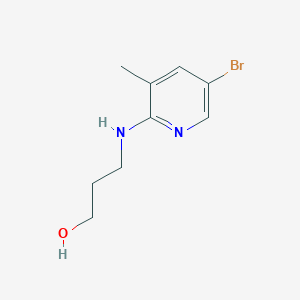 molecular formula C9H13BrN2O B1525270 3-[(5-Bromo-3-methyl-2-pyridinyl)amino]-1-propanol CAS No. 1220034-64-9