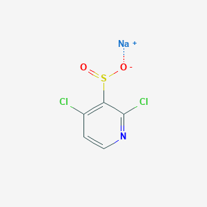 molecular formula C5H2Cl2NNaO2S B15252807 Sodium 2,4-dichloropyridine-3-sulfinate 
