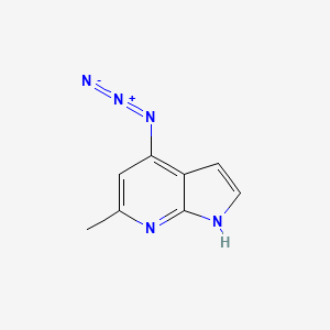 molecular formula C8H7N5 B1525284 4-azido-6-methyl-1H-pyrrolo[2,3-b]pyridine CAS No. 1190315-17-3