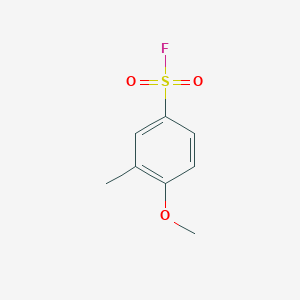 molecular formula C8H9FO3S B15252878 4-Methoxy-3-methylbenzene-1-sulfonyl fluoride 