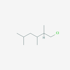 molecular formula C9H19Cl B15252882 1-Chloro-2,3,5-trimethylhexane 