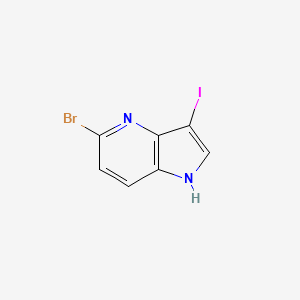 molecular formula C7H4BrIN2 B1525301 5-Bromo-3-iodo-4-azaindole CAS No. 1190319-16-4