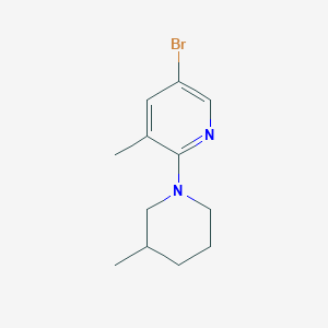 5-Bromo-3-methyl-2-(3-methyl-1-piperidinyl)-pyridine