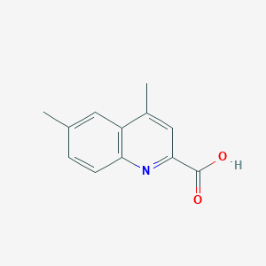 molecular formula C12H11NO2 B15253087 4,6-Dimethylquinoline-2-carboxylic acid 