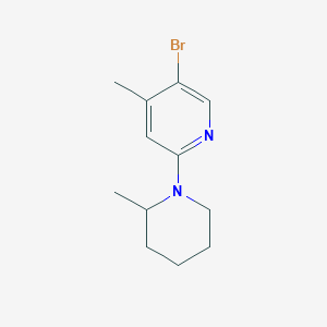 5-Bromo-4-methyl-2-(2-methyl-1-piperidinyl)-pyridine