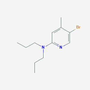molecular formula C12H19BrN2 B1525316 5-bromo-4-methyl-N,N-dipropylpyridin-2-amine CAS No. 1219964-53-0