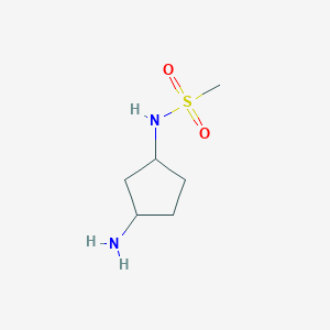 molecular formula C6H14N2O2S B15253165 N-(3-Aminocyclopentyl)methanesulfonamide 