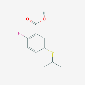 molecular formula C10H11FO2S B152532 2-Fluoro-5-(isopropylthio)benzoic acid CAS No. 138736-66-0
