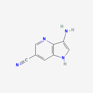 3-amino-1H-pyrrolo[3,2-b]pyridine-6-carbonitrile