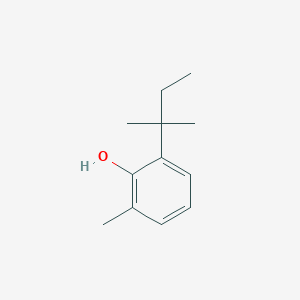 molecular formula C12H18O B15253217 2-Methyl-6-(tert-pentyl)phenol 