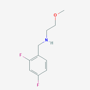molecular formula C10H13F2NO B15253233 [(2,4-Difluorophenyl)methyl](2-methoxyethyl)amine 