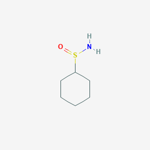 molecular formula C6H13NOS B15253271 Cyclohexanesulfinamide 