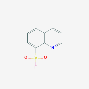 molecular formula C9H6FNO2S B15253361 8-Quinolinesulfonyl fluoride 