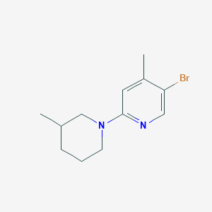 5-Bromo-4-methyl-2-(3-methyl-1-piperidinyl)-pyridine