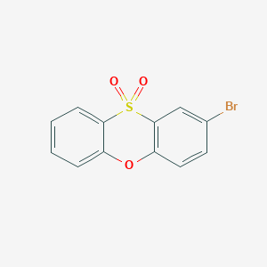 molecular formula C12H7BrO3S B15253414 2-Bromophenoxathiine10,10-dioxide 