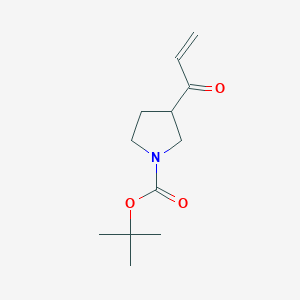 molecular formula C12H19NO3 B15253418 tert-Butyl 3-(prop-2-enoyl)pyrrolidine-1-carboxylate 