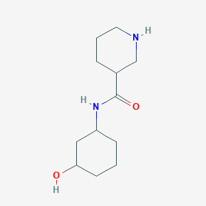 molecular formula C12H22N2O2 B15253490 N-(3-hydroxycyclohexyl)piperidine-3-carboxamide 