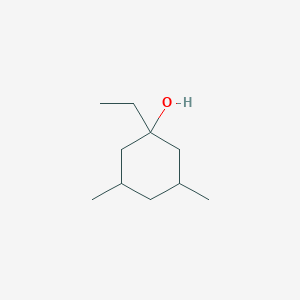 molecular formula C10H20O B15253511 1-Ethyl-3,5-dimethylcyclohexan-1-ol 