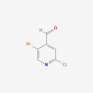 molecular formula C6H3BrClNO B1525356 5-BROMO-2-CHLOROISONICOTINALDEHYDE CAS No. 1060802-23-4