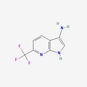 B1525357 6-(trifluoromethyl)-1H-pyrrolo[2,3-b]pyridin-3-amine CAS No. 1190320-36-5
