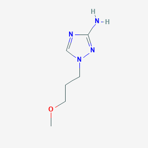 molecular formula C6H12N4O B15253577 1-(3-Methoxypropyl)-1H-1,2,4-triazol-3-amine 